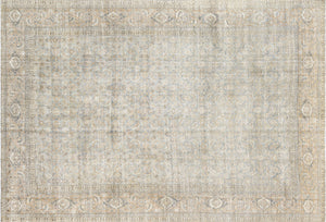 Semi Antique Persian Tabriz Rug - 6'11" x 10'3" - 240489