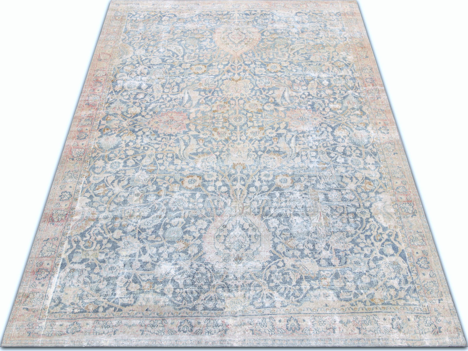 Antique Persian Meshed Rug - 6'8" x 9'10"