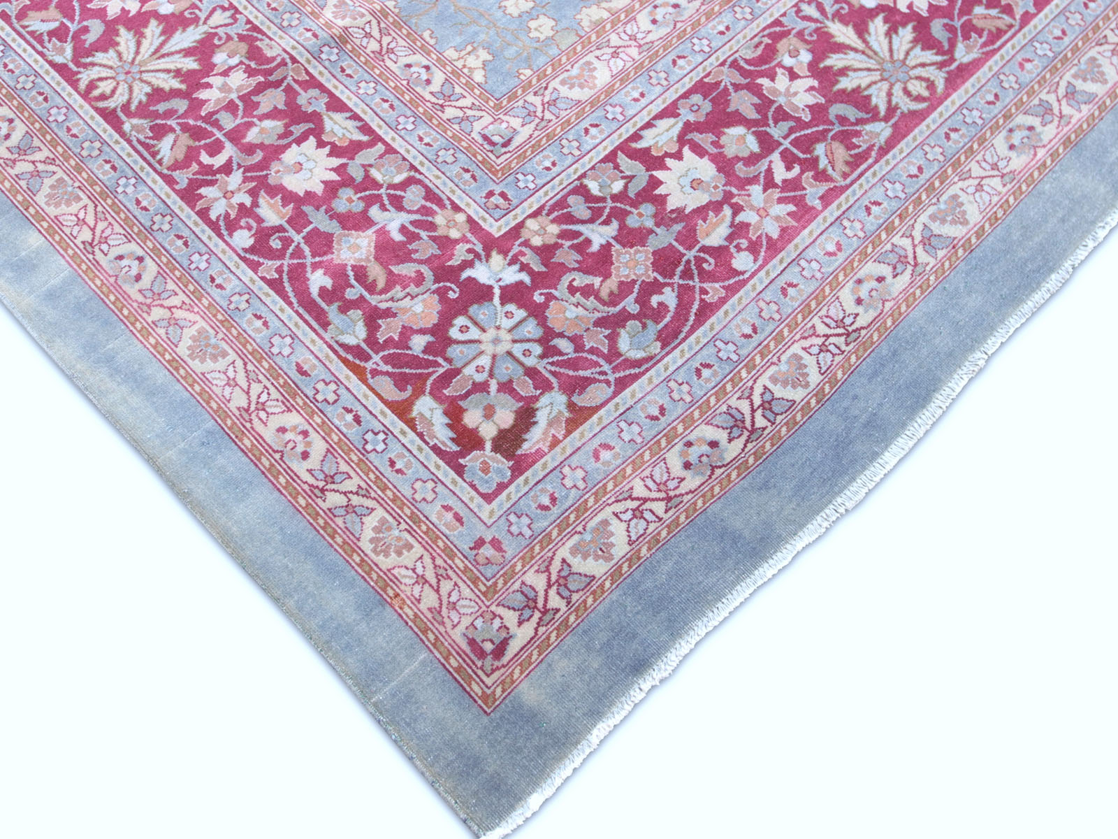 Semi Antique Indian Tabriz Rug - 15' x 26'7"