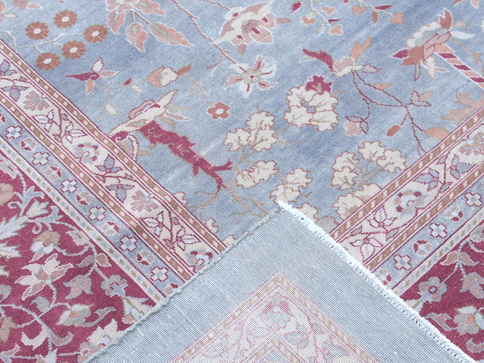 Semi Antique Indian Tabriz Rug - 15' x 26'7"