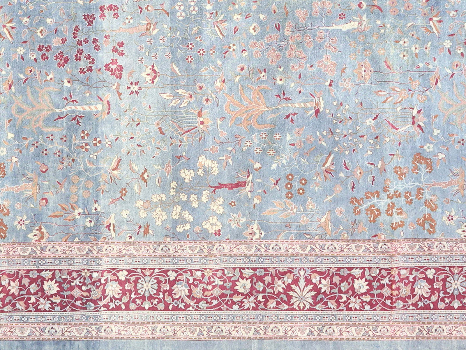 Semi Antique Indian Tabriz Rug - 15' x 26'7"