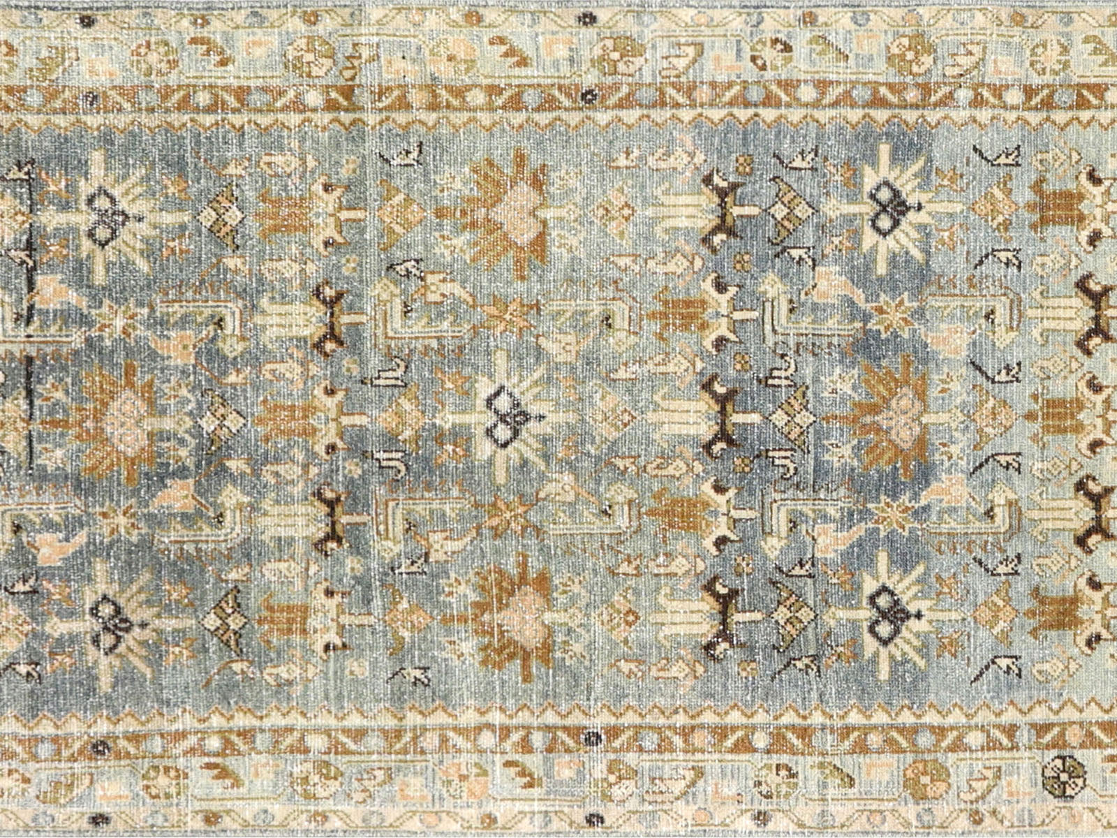 Semi Antique Persian Melayer Runner - 3'8" x 16'11"