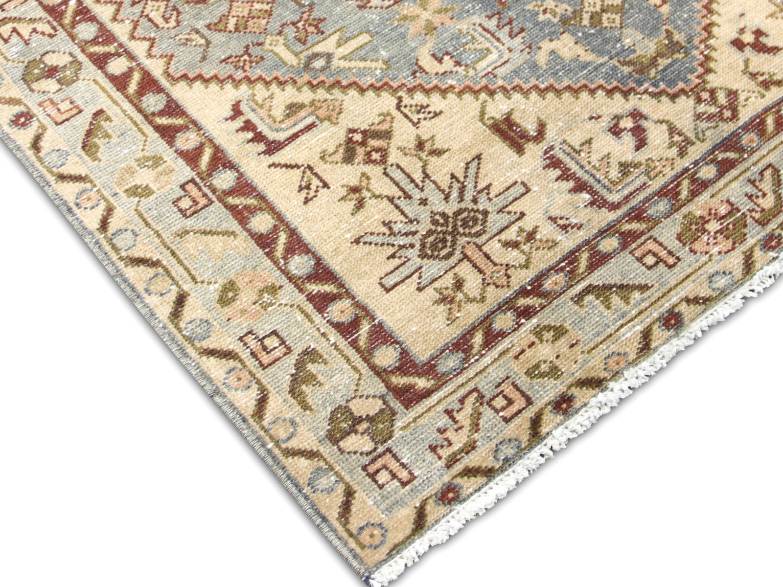 Semi Antique Persian Melayer Runner - 3'6" x 16'10"