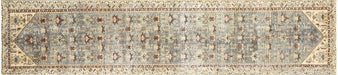 Semi Antique Persian Melayer Runner - 3'6" x 16'10"