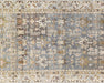 Semi Antique Persian Melayer Rug in Blue,Beige tones and an All Over,Herati pattern. Measuring 3 feet 6 inches x 10 feet 5 inches – SKU 240494