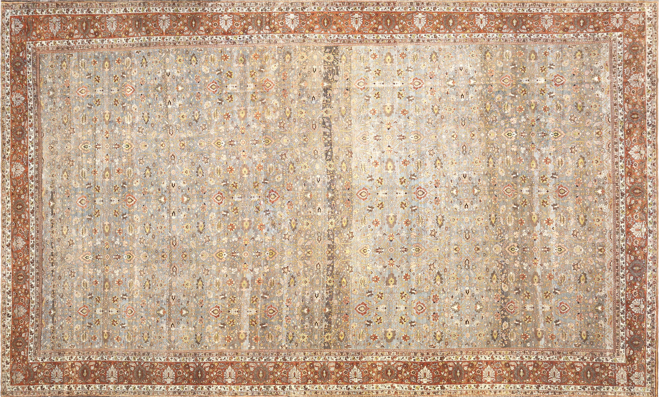 Antique Persian Bidjar Runner - 12'6" x 20'6" - 260001