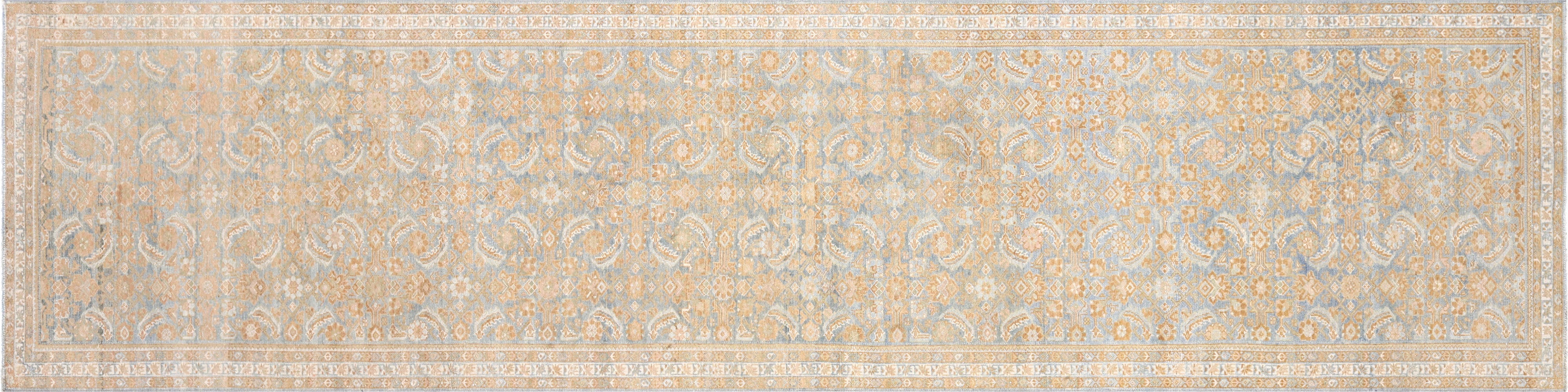 Semi Antique Persian Melayer Runner - 3'8" x 16'4" - 260002
