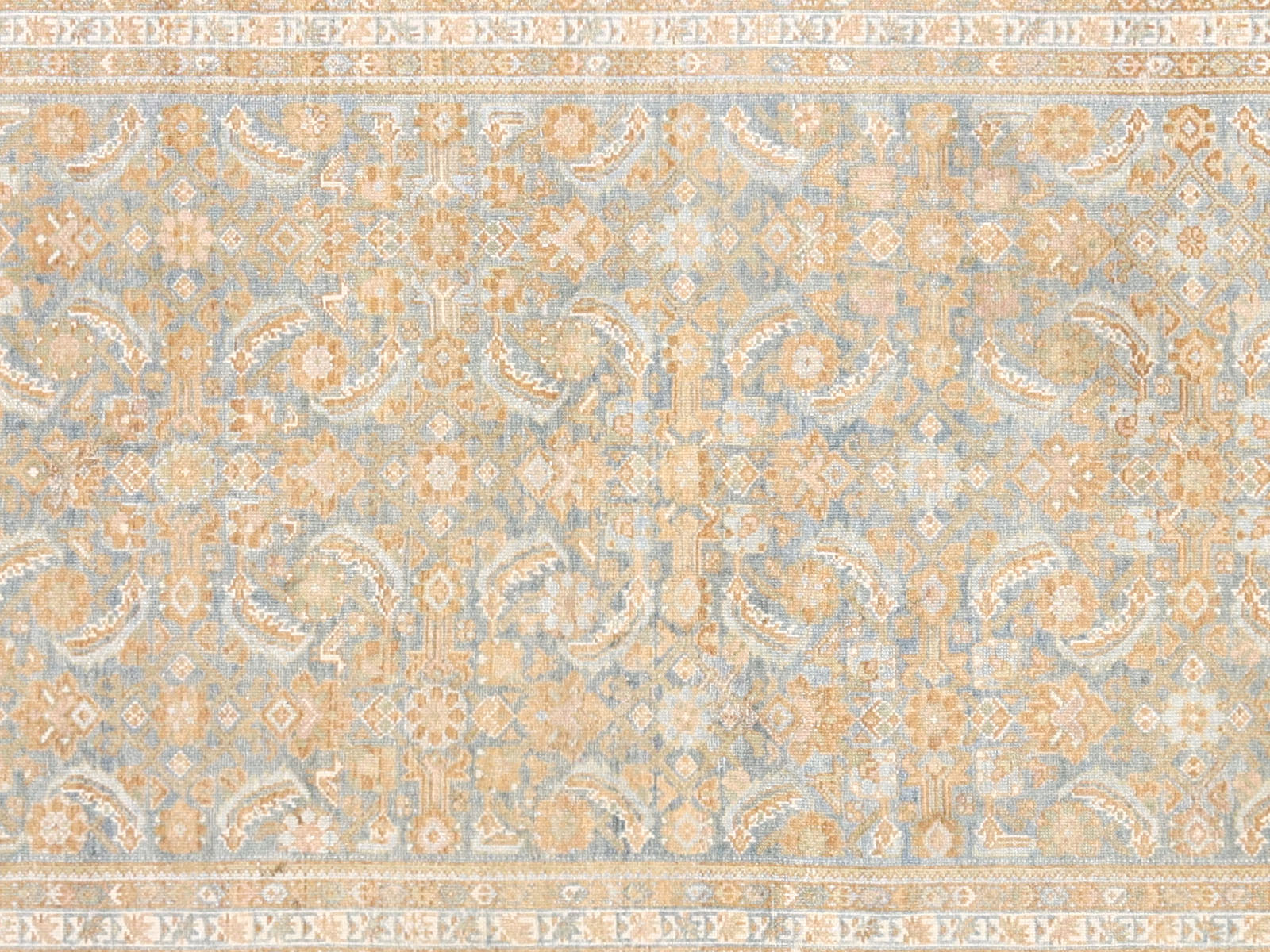 Semi Antique Persian Melayer Runner - 3'8" x 16'4" - 260002