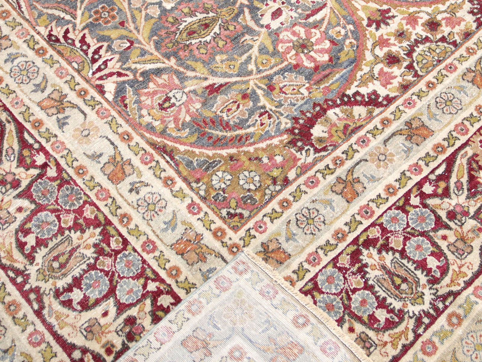 Antique Persian Yazd Rug - 9'7" x 14'7" - 260003