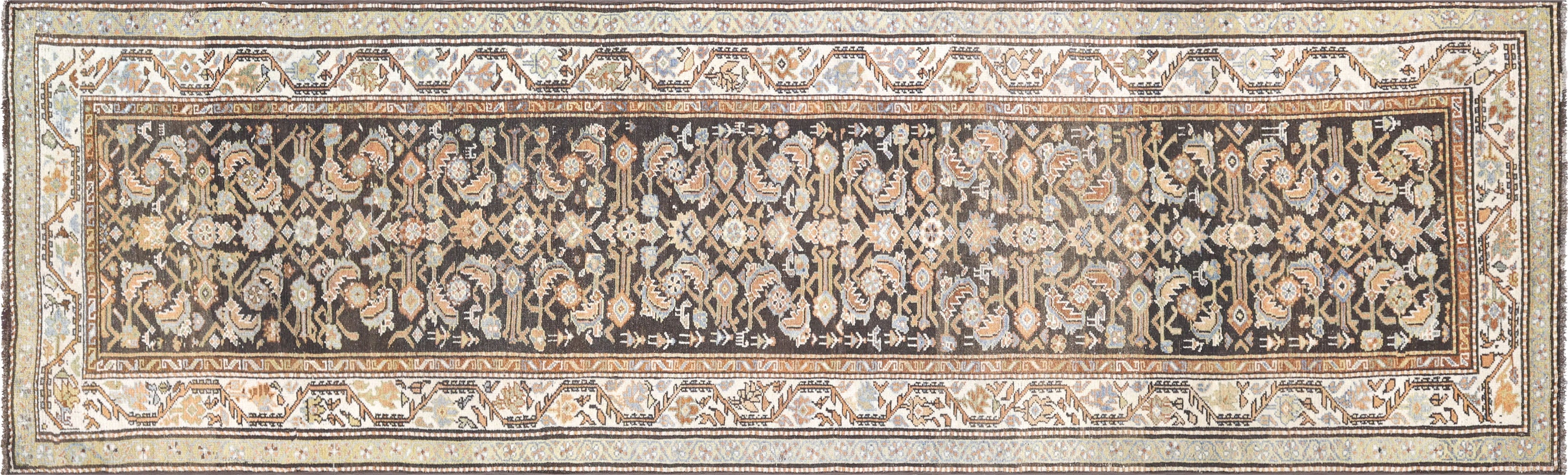 Antique Persian Bidjar Runner. 3'2" x 12'0" - 260006