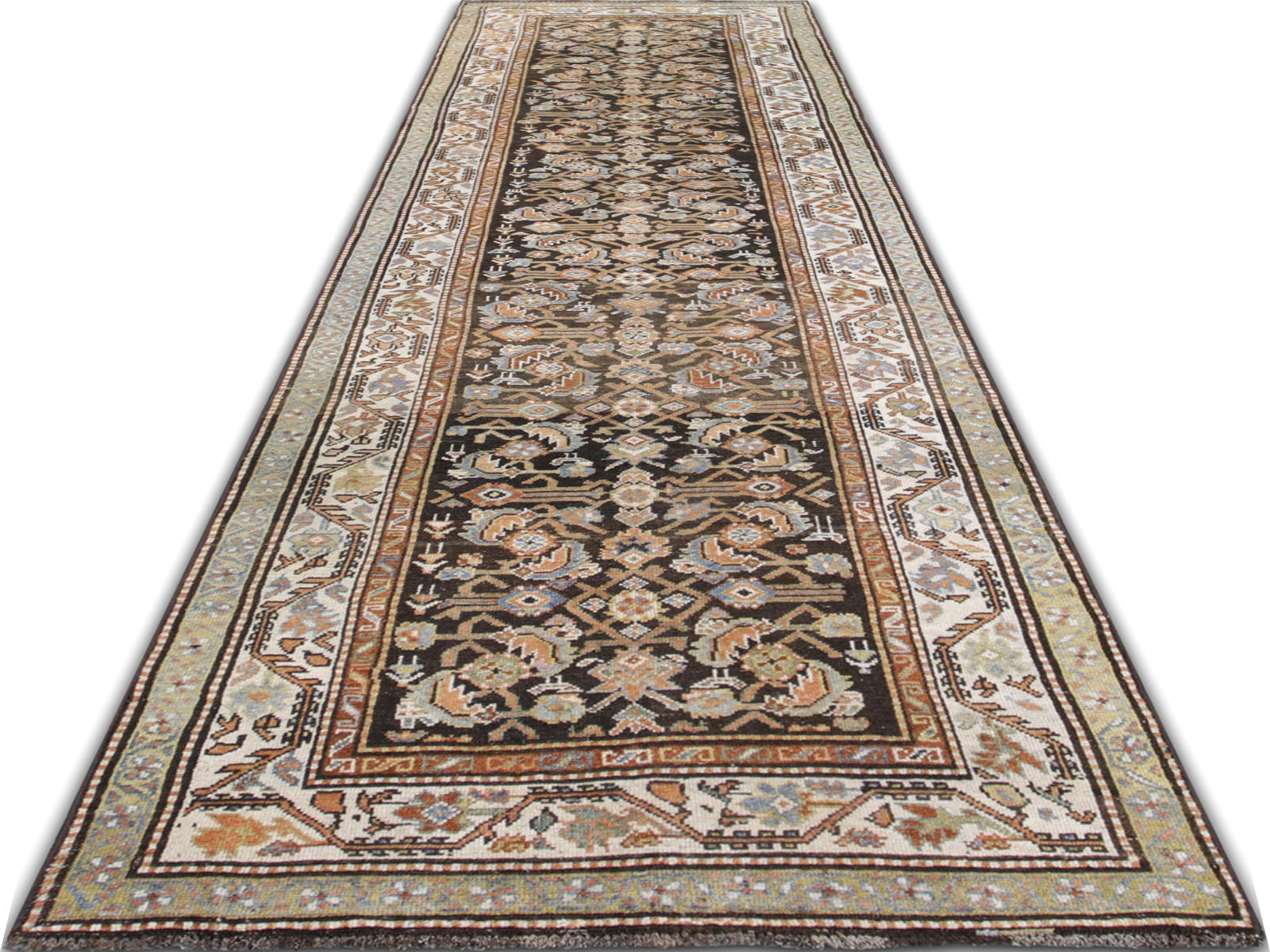 Antique Persian Bidjar Runner. 3'2" x 12'0" - 260006