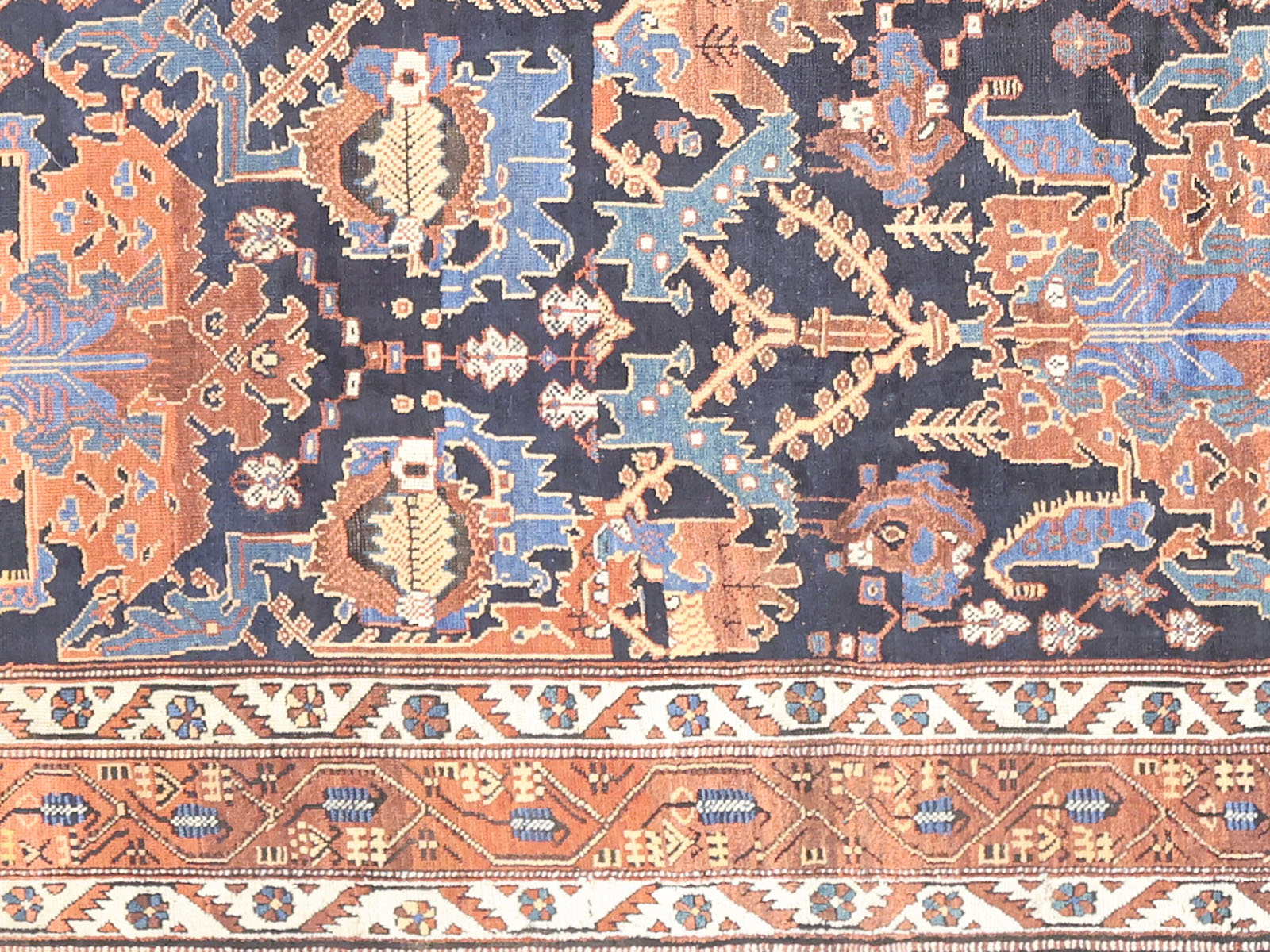 Antique Persian Bidjar Rug - 10'9" x 18'0" - 260007