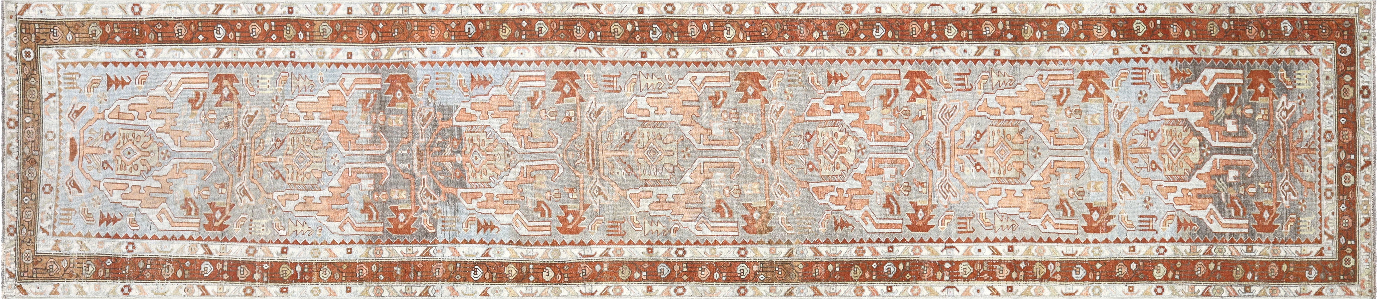 Antique Persian Bidjar Runner - 3'3" x 15'10" - 260008