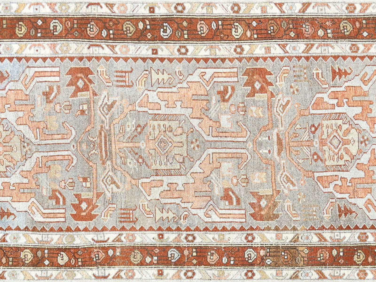 Antique Persian Bidjar Runner - 3'3" x 15'10" - 260008