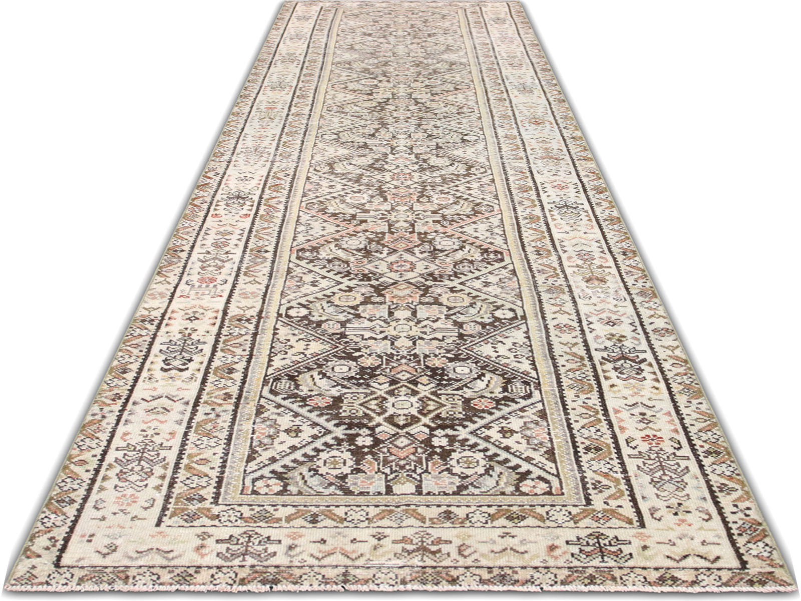 Antique Persian Melayer Runner 3'2" x 12'7" - 260009