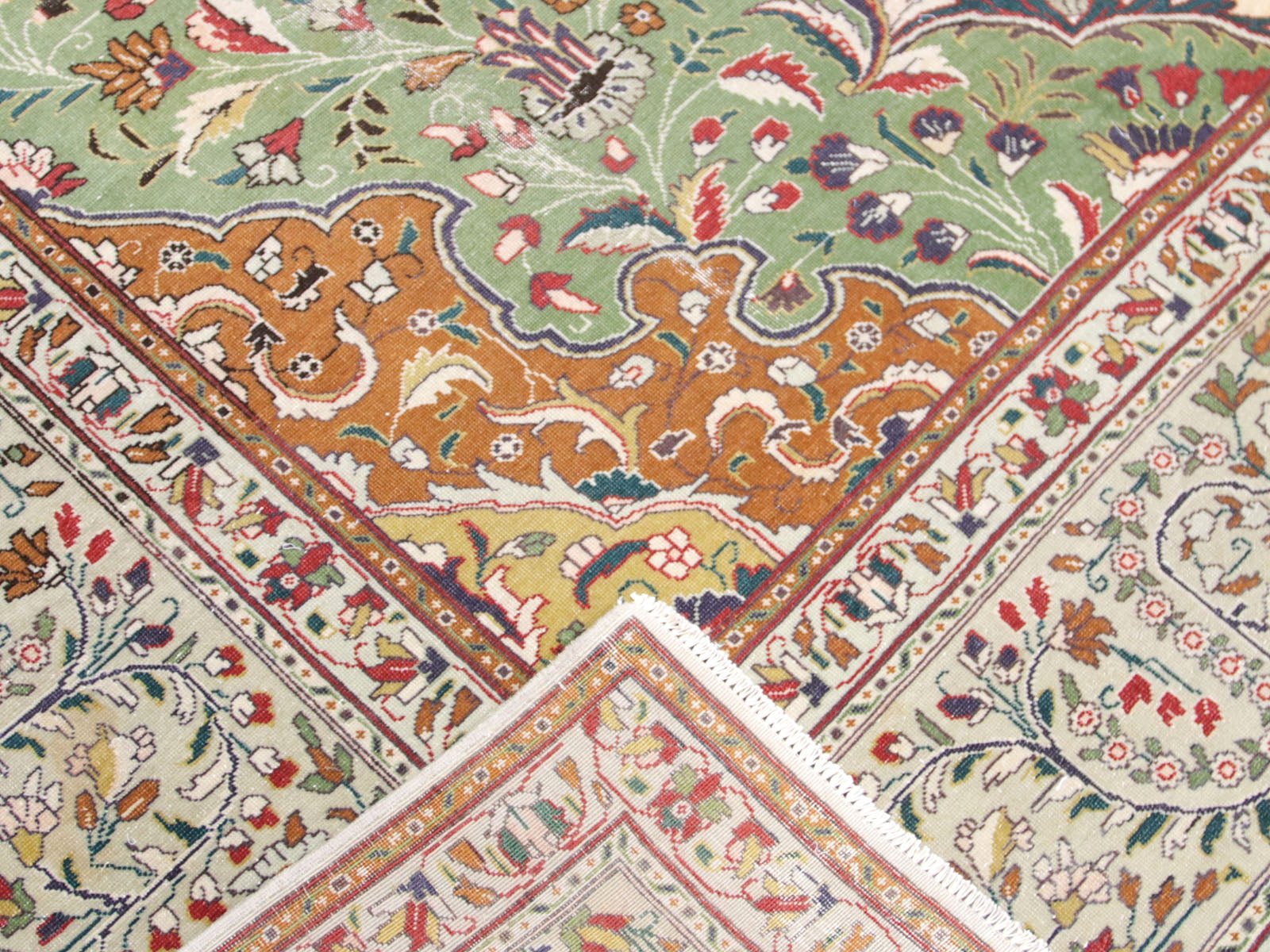 Semi Antique Persian Tabriz Rug - 9'11" x 12'9" - 260012