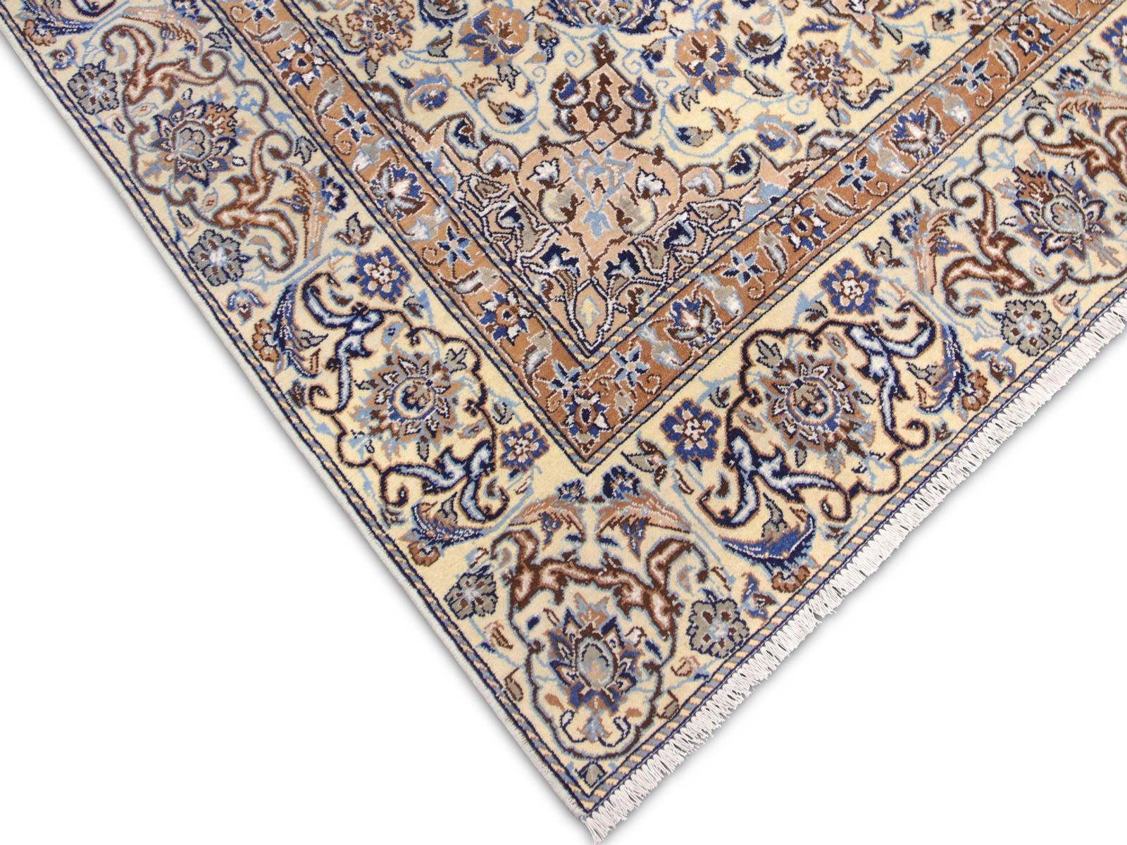 Vintage Persian Nain Rug - 5'6" x 9'9" - 260013