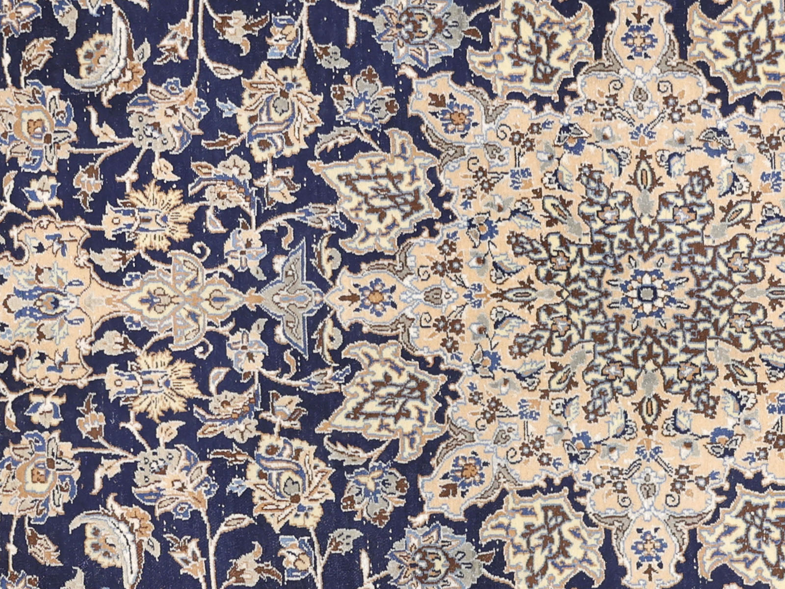 Vintage Persian Nain Rug - 5'6" x 9'9" - 260013