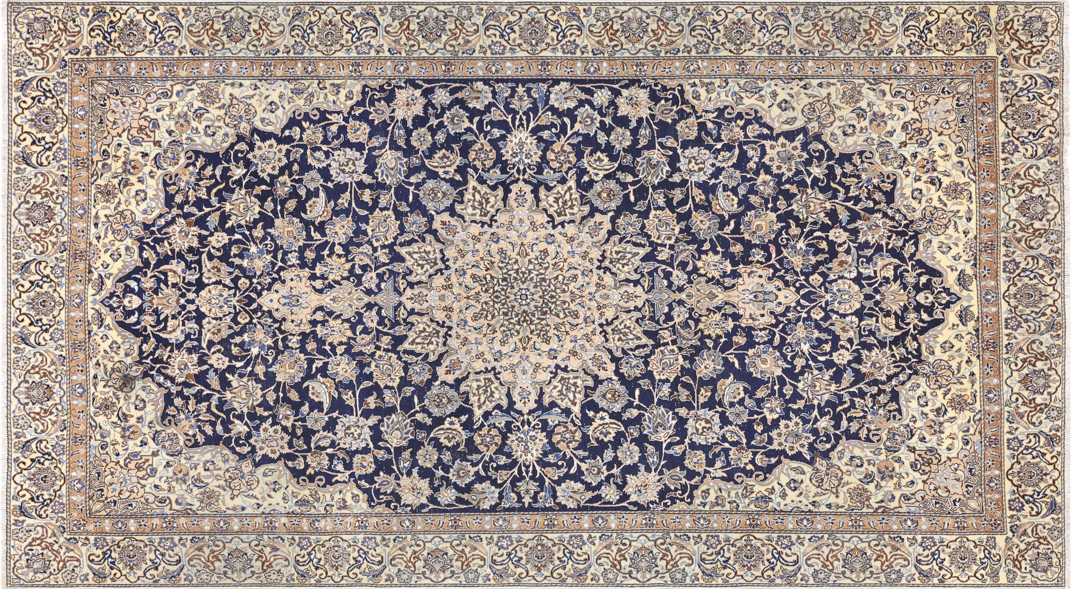 Vintage Persian Nain Rug - 5'6" x 9'9" - 260013