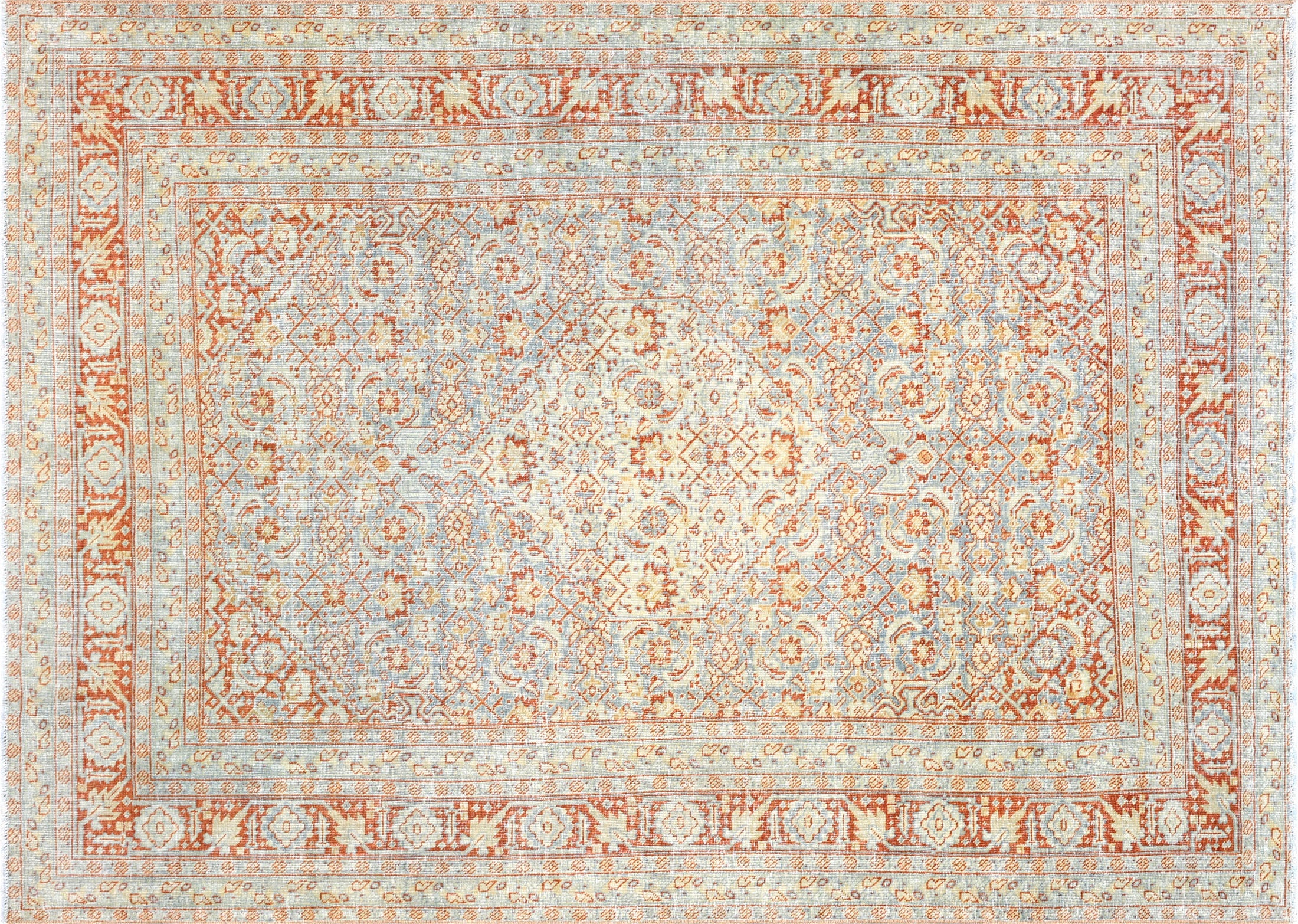 Semi Antique Persian Tabriz Rug - 4'7" x 6'4" - 260017