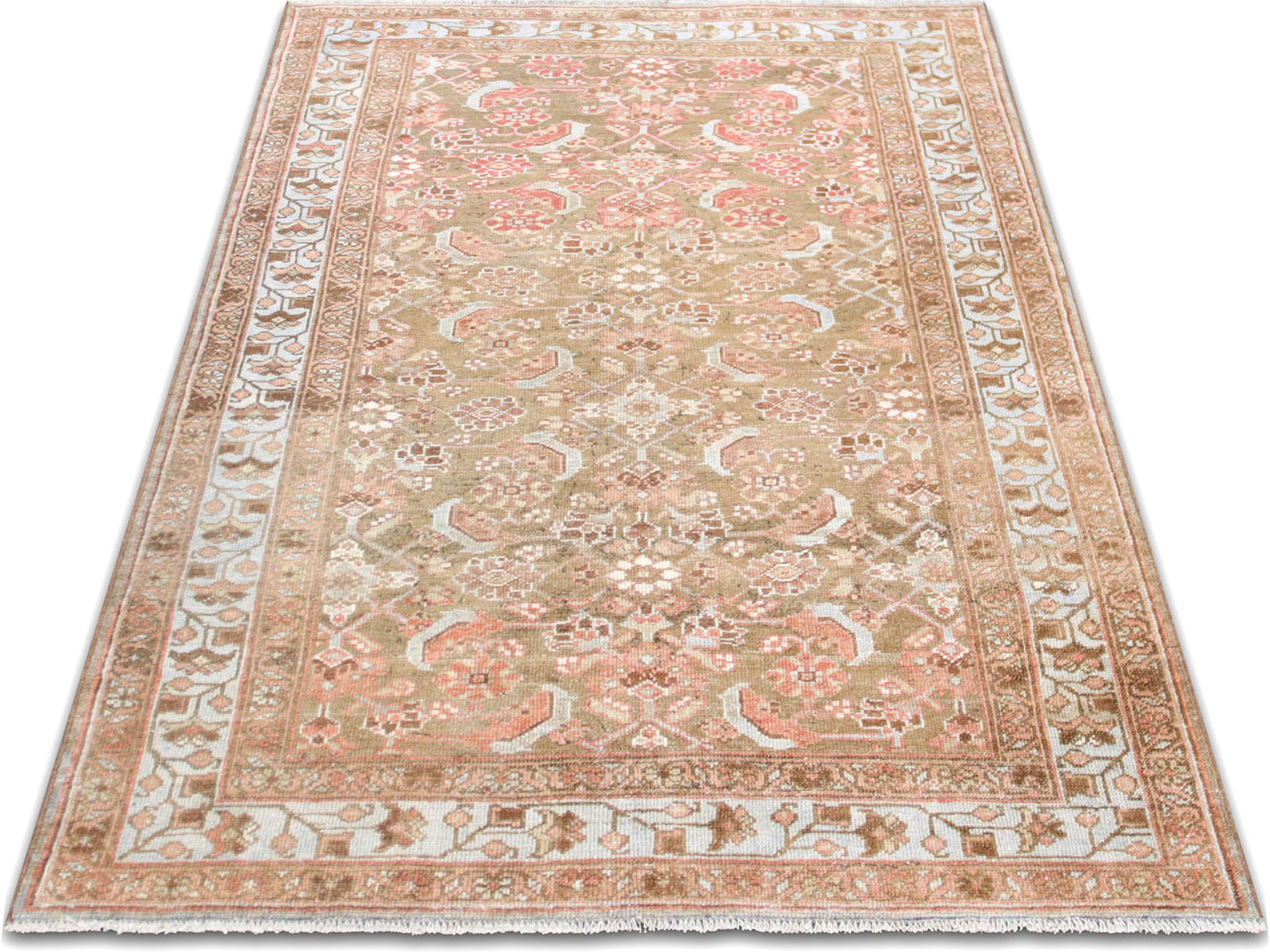 Semi Antique Persian Melayer Rug - 4'0" x 6'1" - 260019