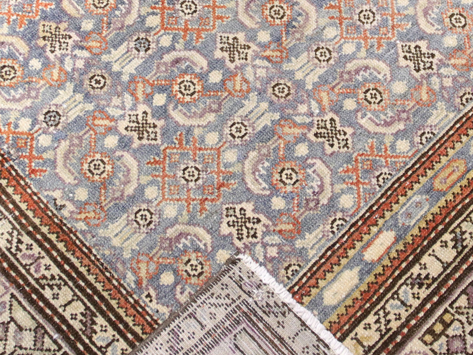 Semi Antique Persian Melayer Runner - 3'5" x 15'7" - 260020
