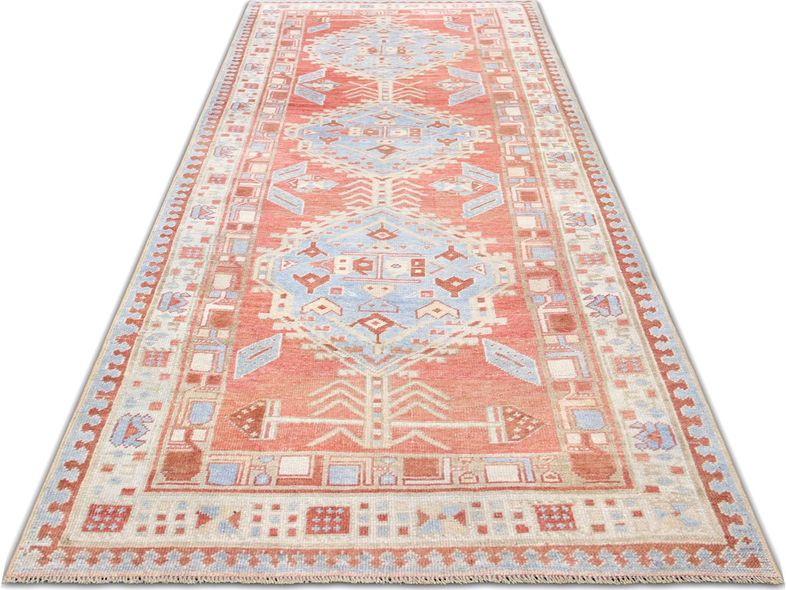 Semi Antique Persian Melayer Runner - 3'4" x 10'4" - 260021