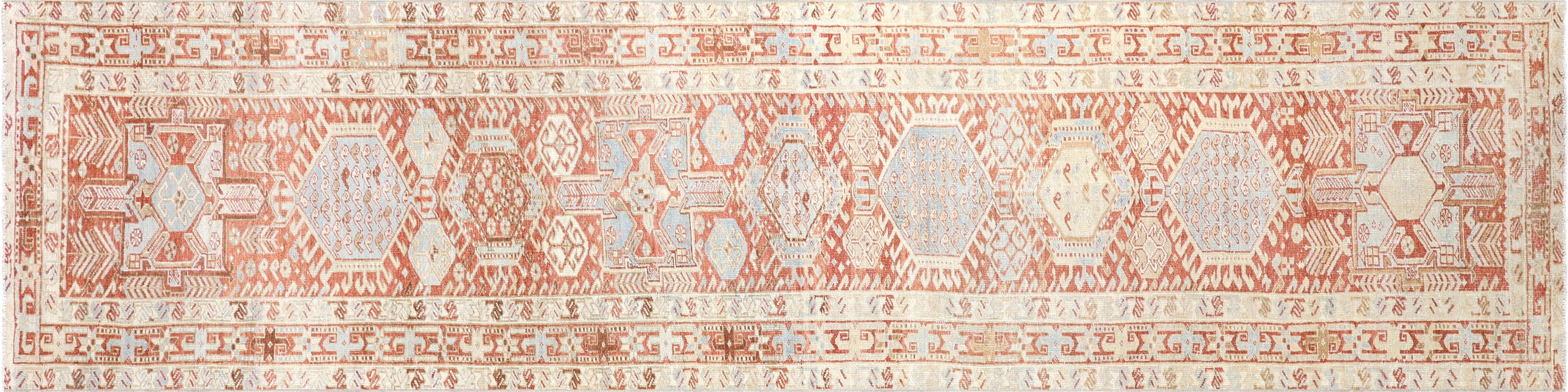 Semi Antique Persian Karadja Runner - 2'9" x 14'1" - 260022