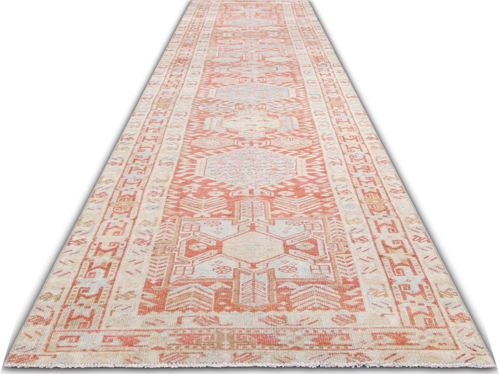 Semi Antique Persian Karadja Runner - 2'9" x 14'1" - 260022