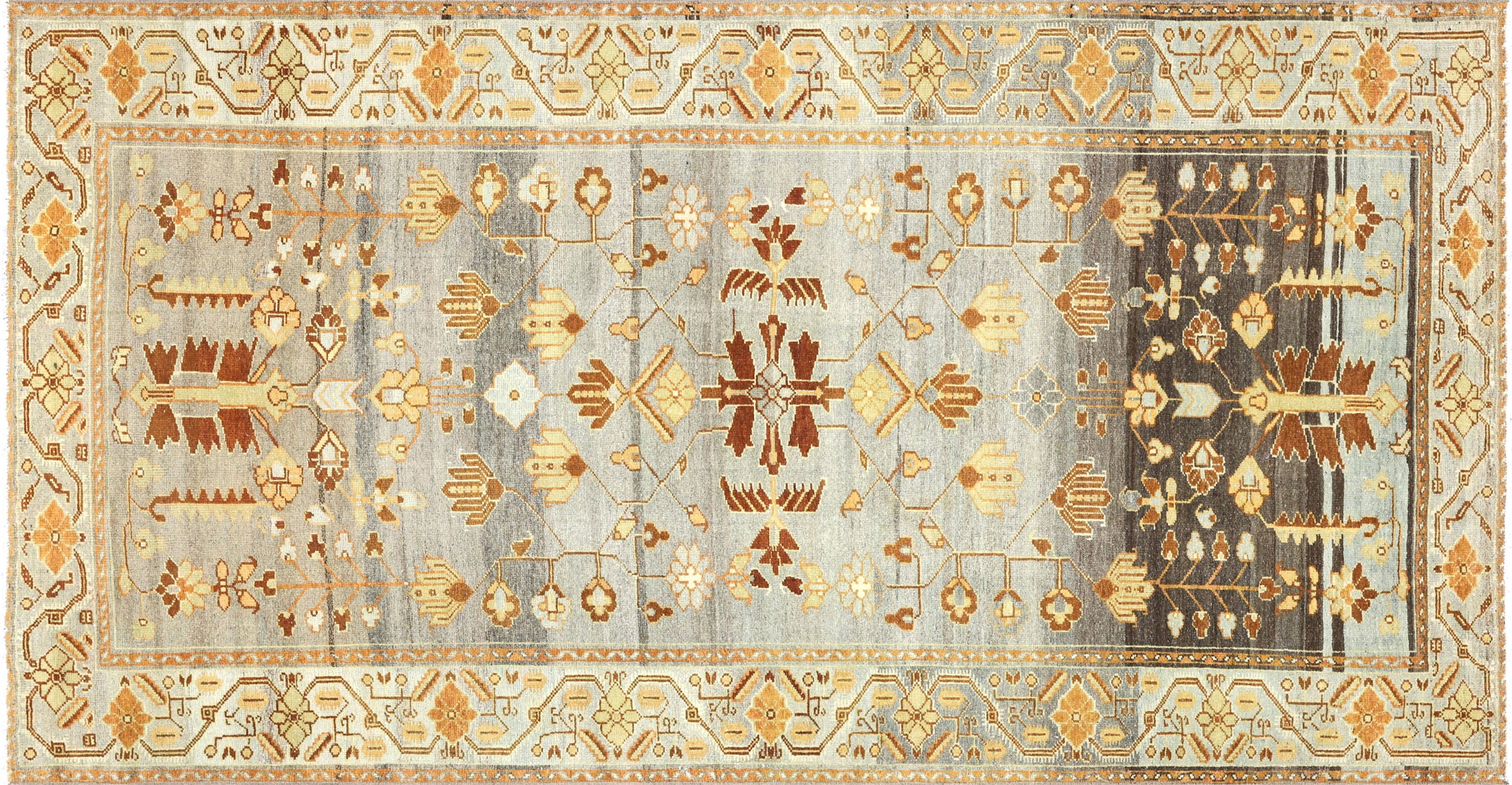 Antique Persian Bijar Rug - 4'0" x 7'7" - 260025