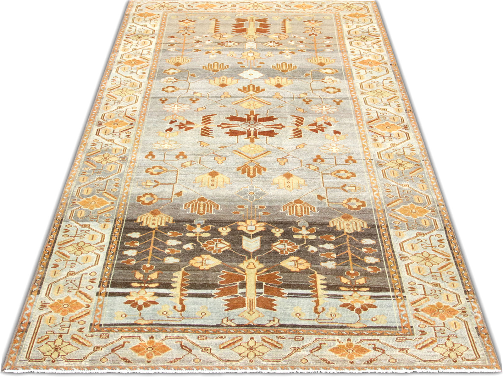 Antique Persian Bijar Rug - 4'0" x 7'7" - 260025