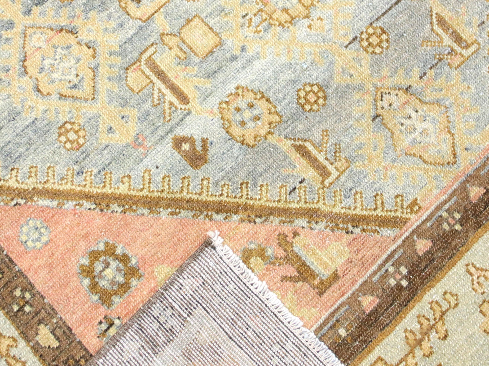 Semi Antique Persian Melayer Rug - 4'2" x 6'7" - 260026