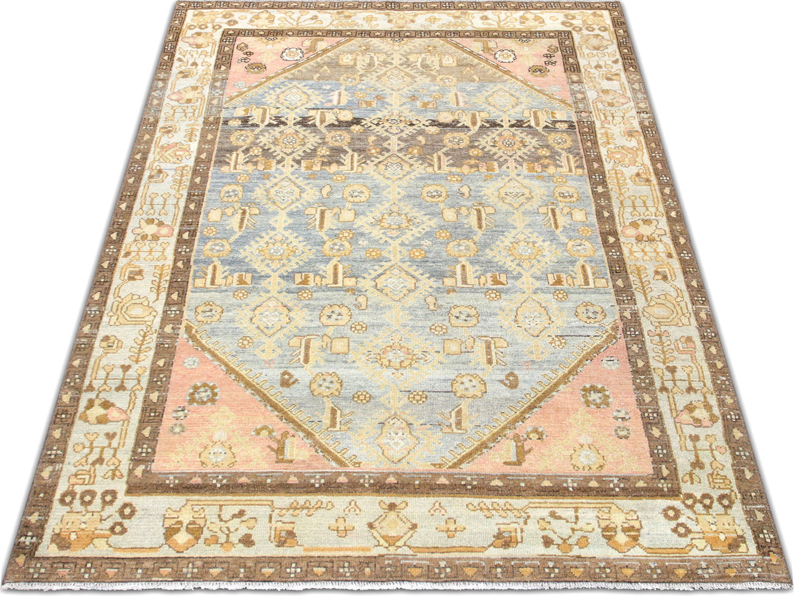 Semi Antique Persian Melayer Rug - 4'2" x 6'7" - 260026