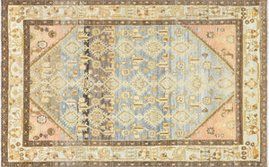 Semi Antique Persian Melayer Rug - 4'2" x 6'7" - 260026