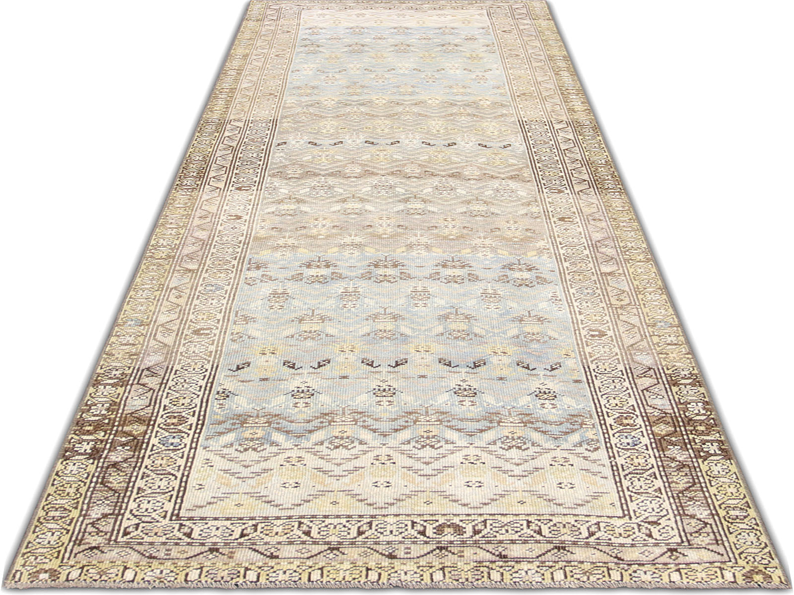 Semi Antique Persian Melayer Runner - 3'3" x 10'10" - 260027