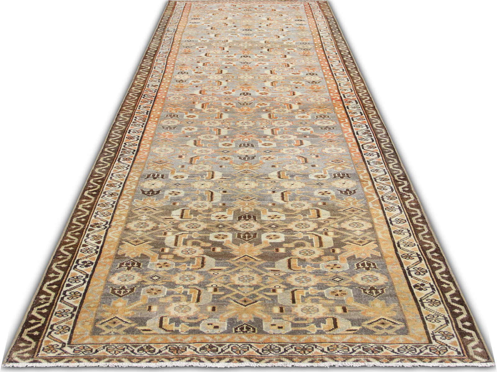 Semi Antique Persian Melayer Runner - 3'0" x 11'9" - 260028