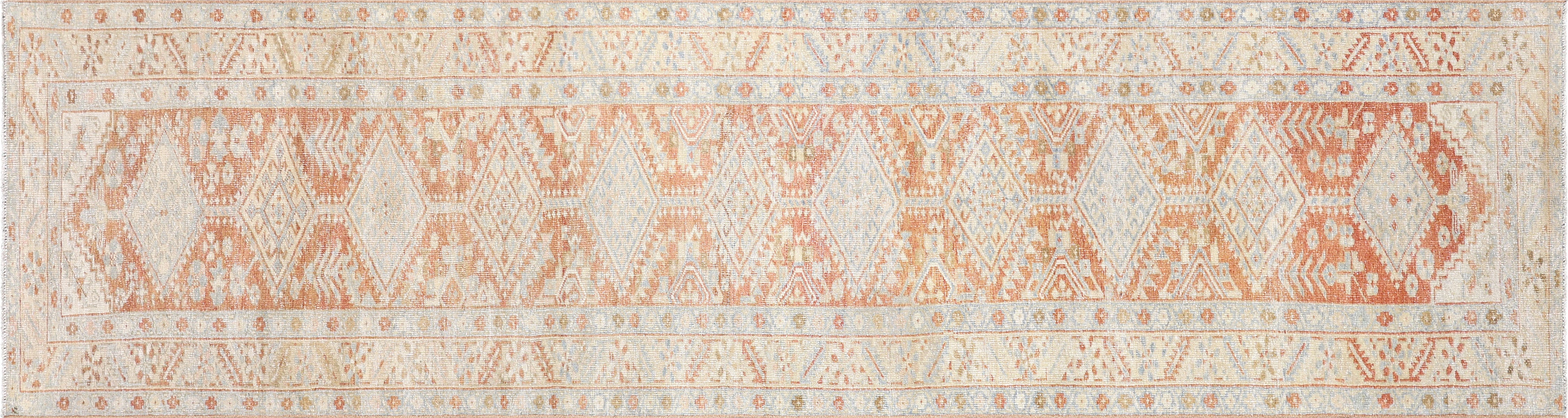 Semi Antique Persian Melayer Runner - 2'8" x 14'4" - 260031