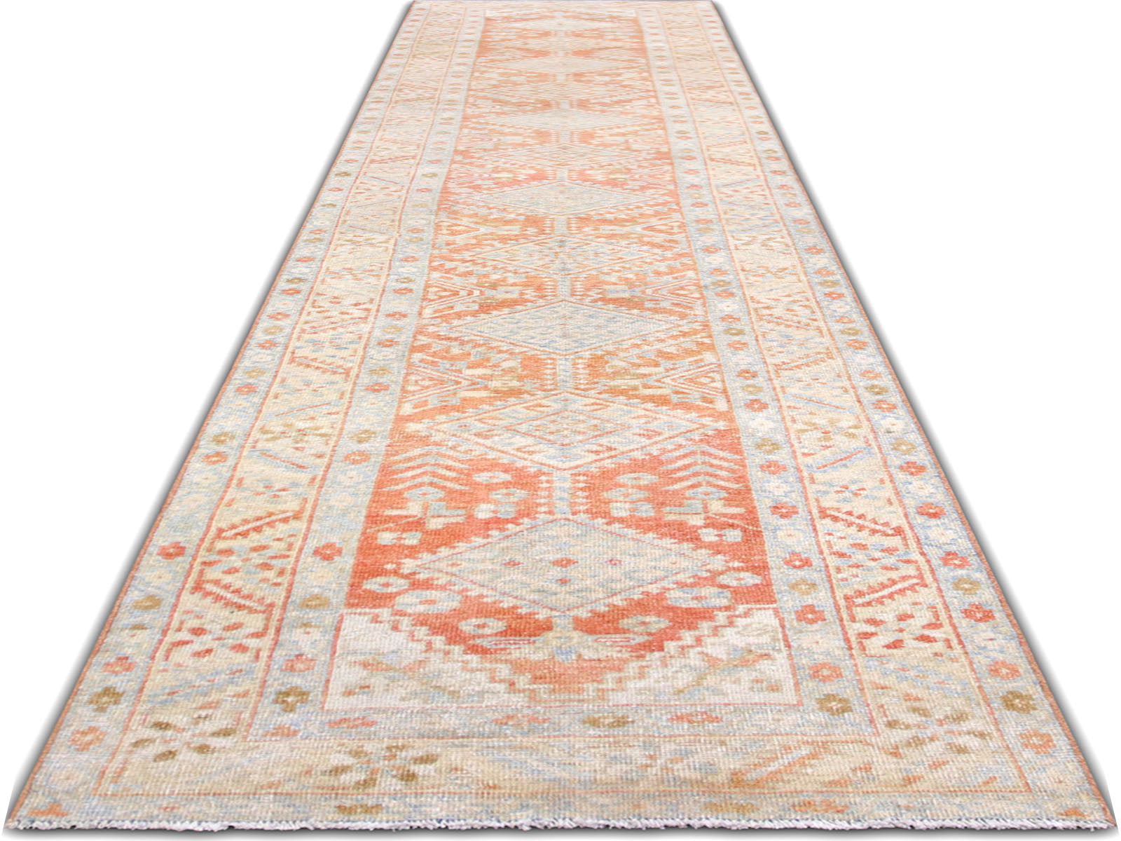 Semi Antique Persian Melayer Runner - 2'8" x 14'4" - 260031