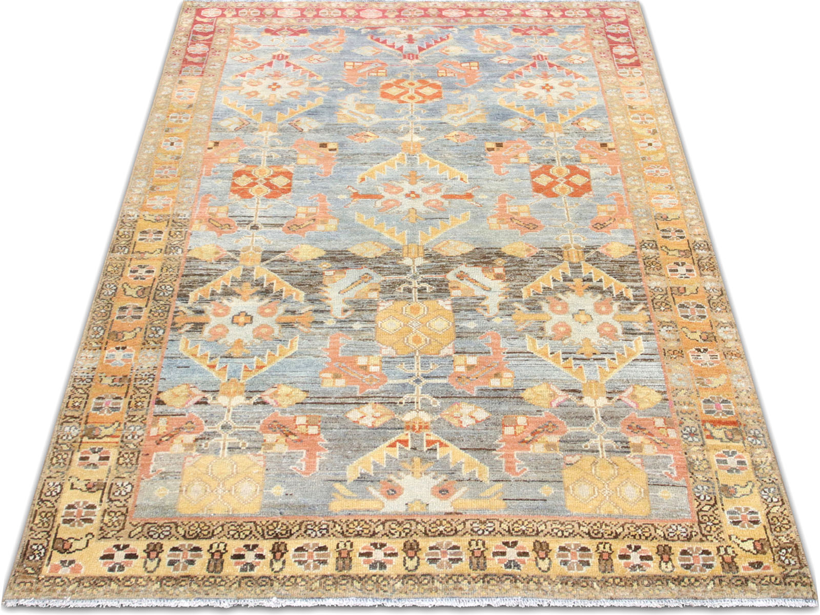 Semi Antique Persian Melayer Rug - 4'2" x 6'4" - 260032