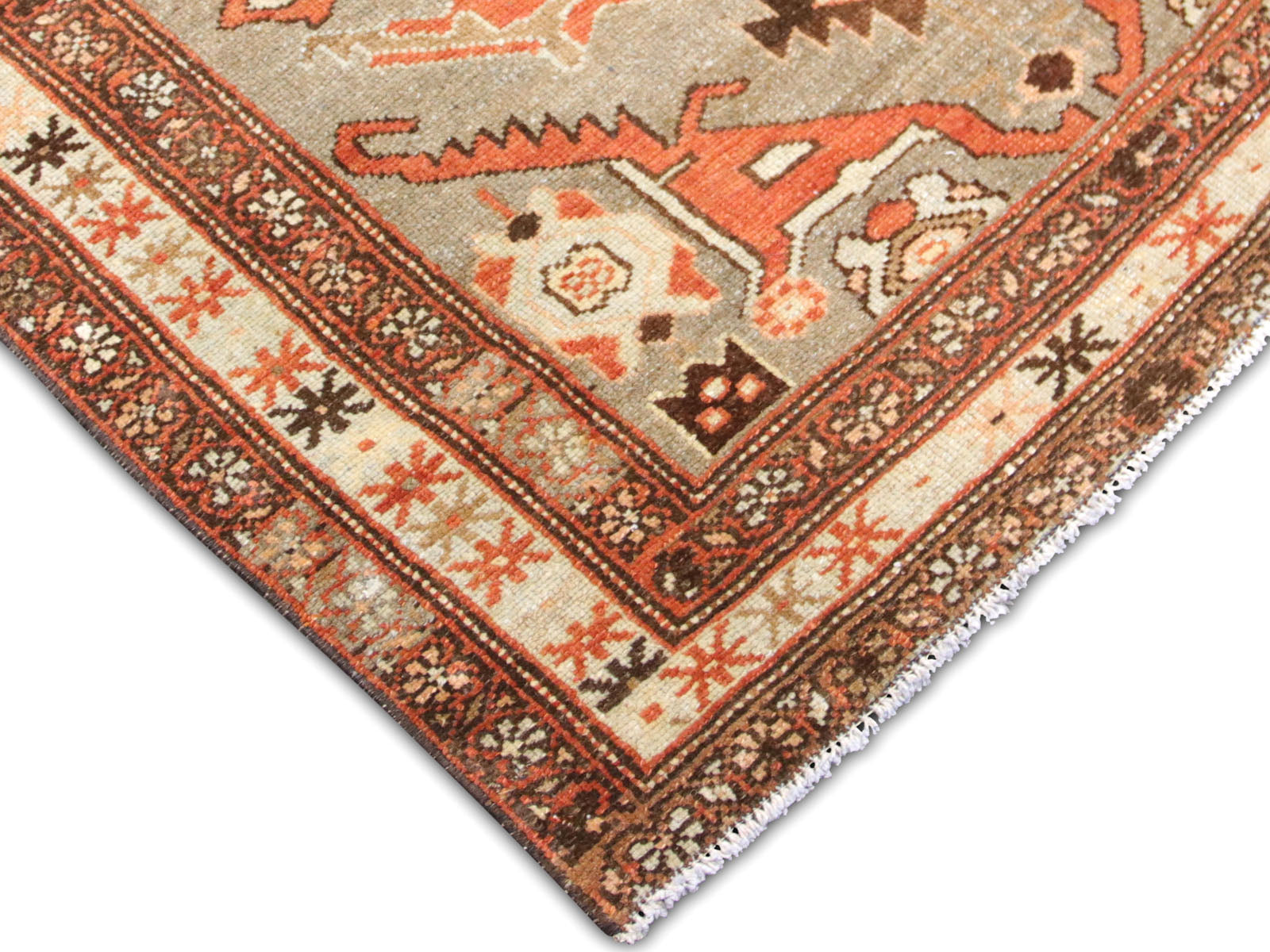 Semi Antique Persian Melayer Runner - 3'5" x 16'4" - 260033