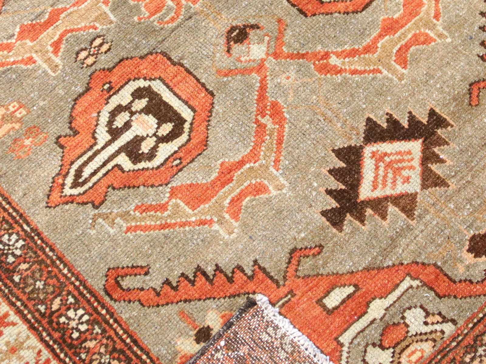 Semi Antique Persian Melayer Runner - 3'5" x 16'4" - 260033