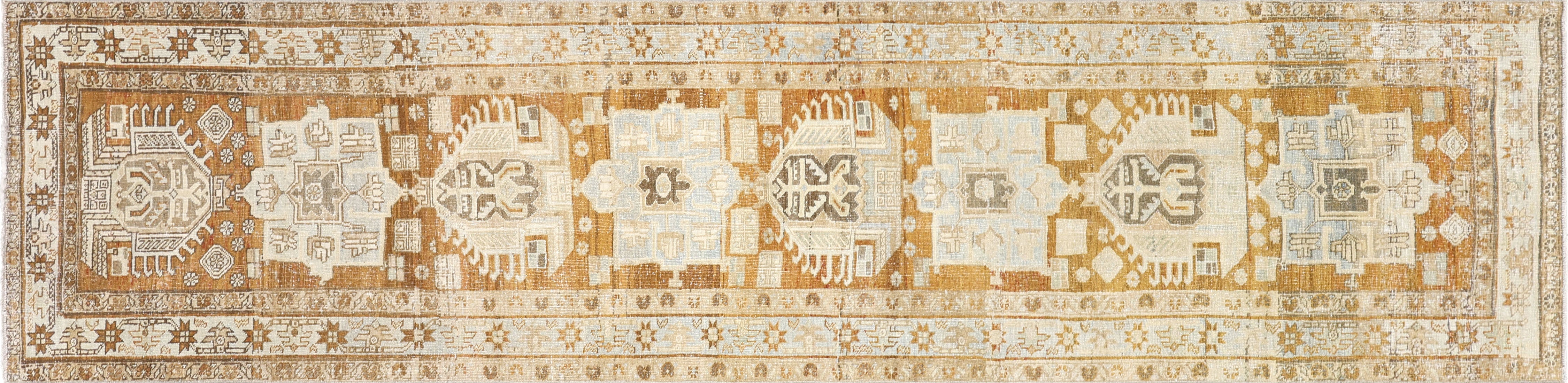 Semi Antique Persian Karadja Runner - 2'8" x 13'6" - 260034