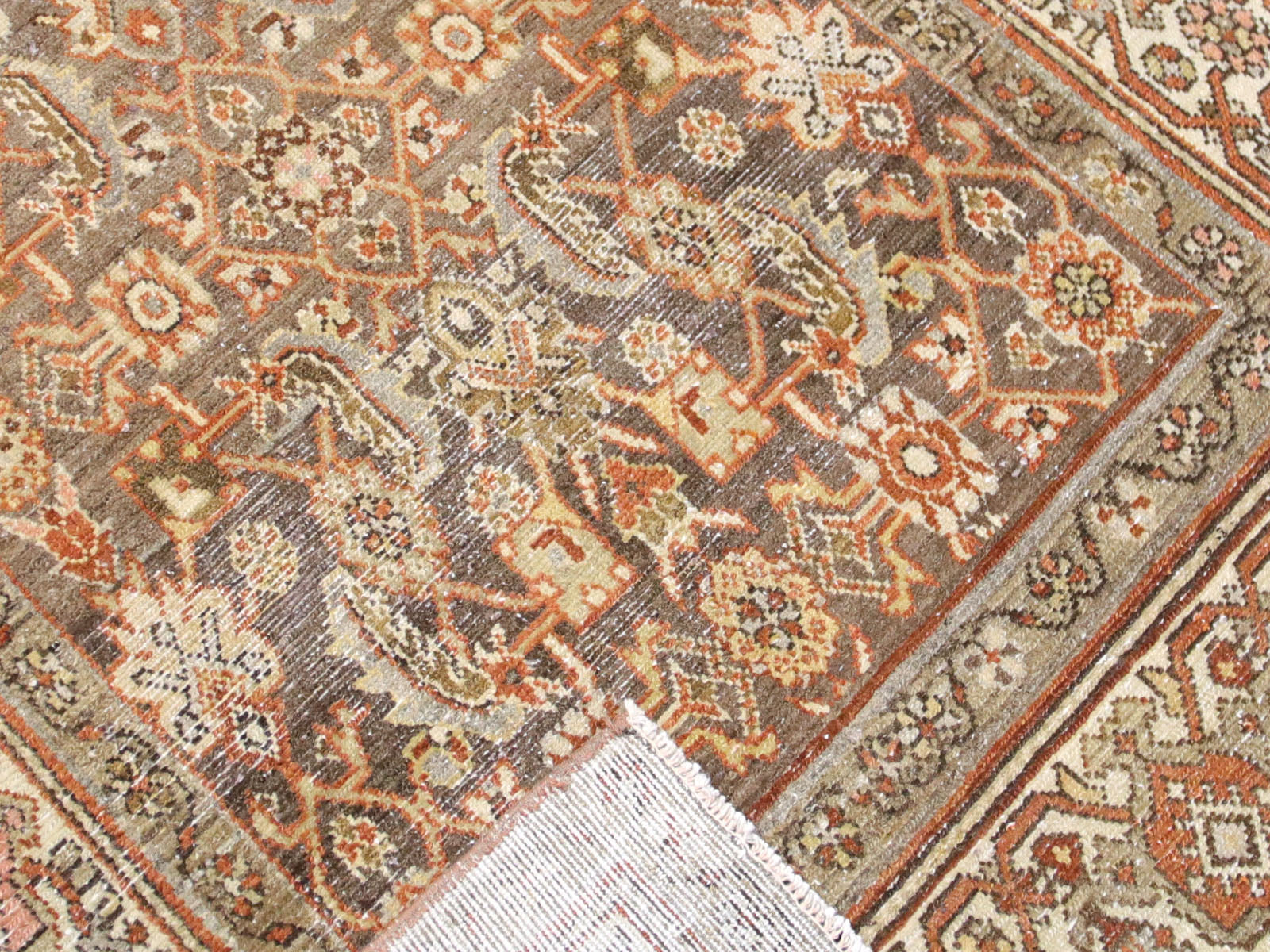 Semi Antique Persian Melayer Runner - 3'2" x 13'3" - 260035