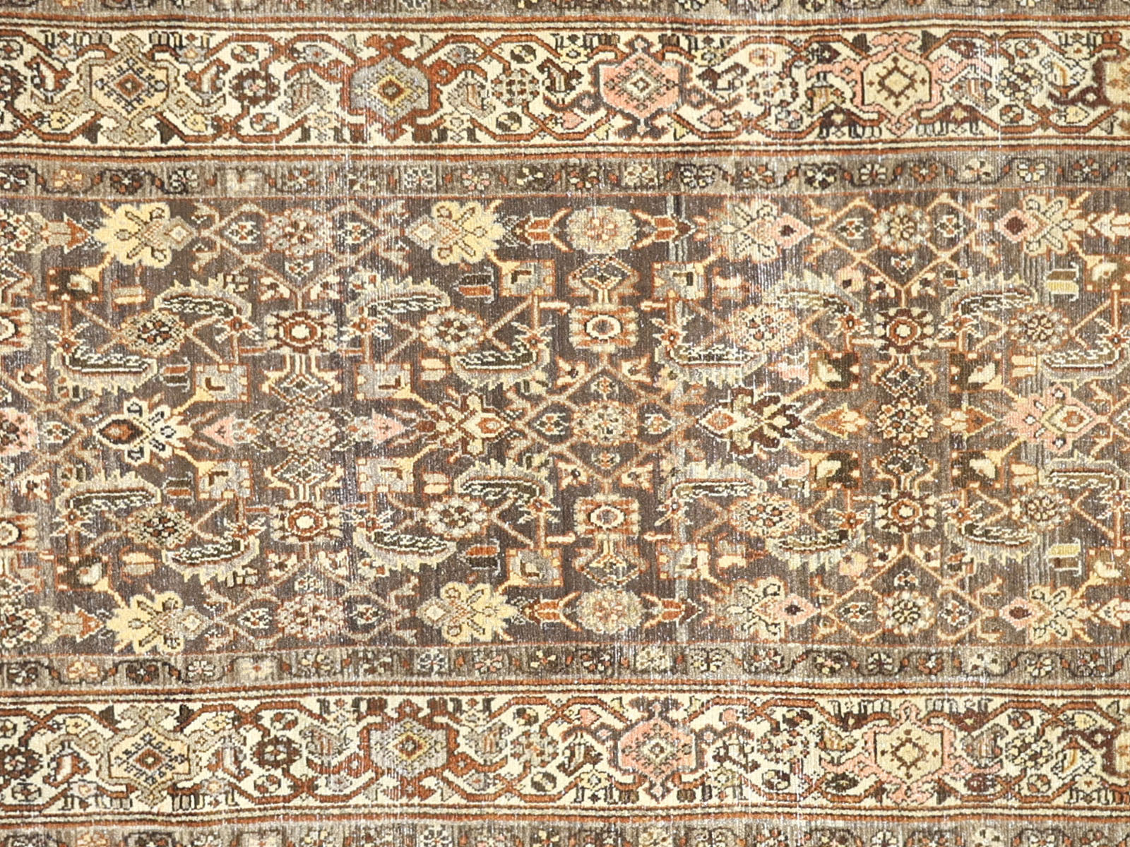 Semi Antique Persian Melayer Runner - 3'2" x 13'3" - 260035