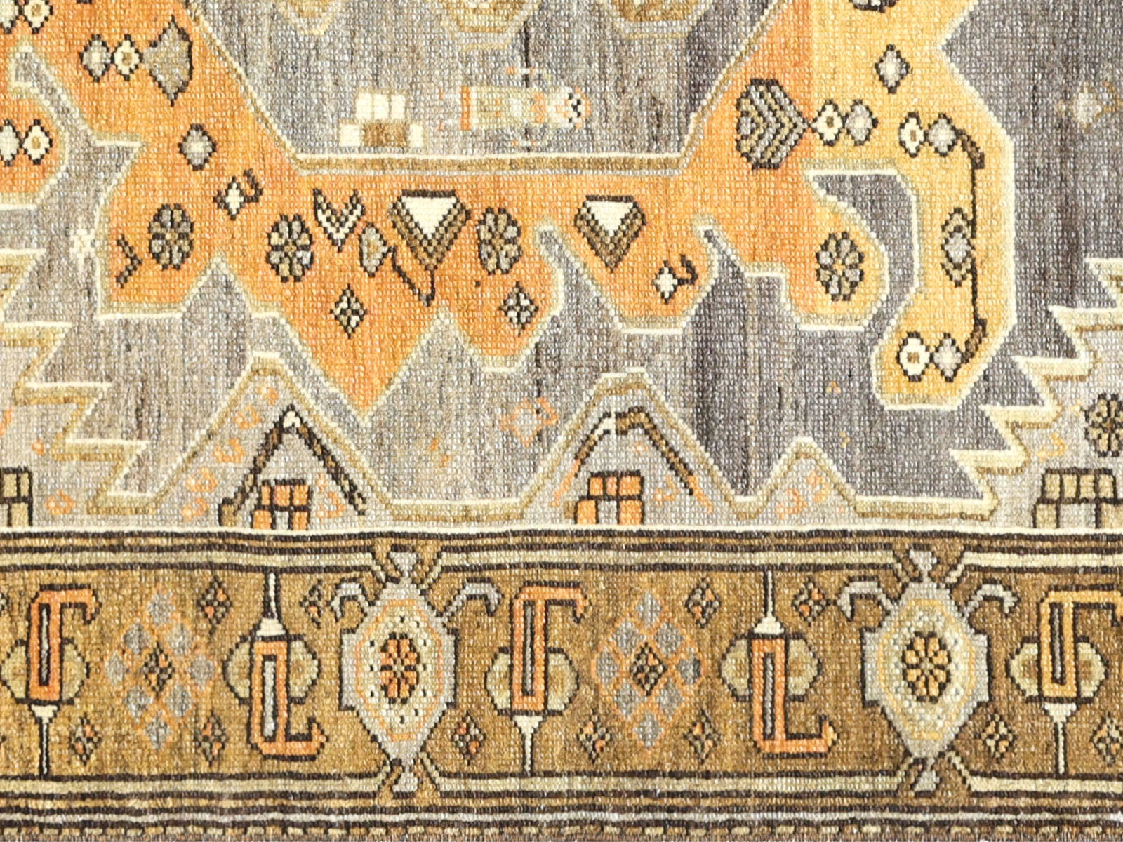 Semi Antique Persian Melayer Rug - 4'3" x 6'7" - 260036