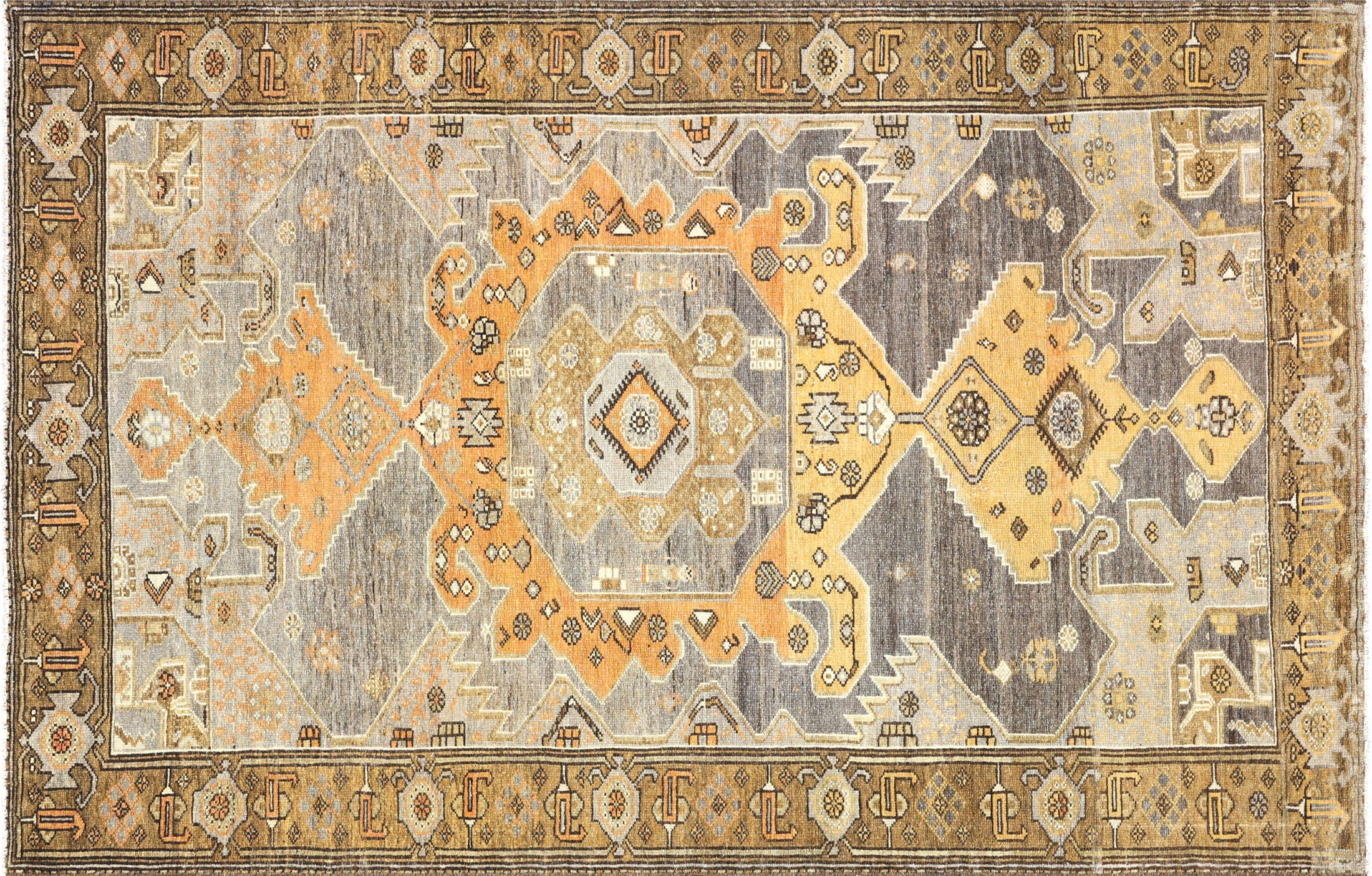Semi Antique Persian Melayer Rug - 4'3" x 6'7" - 260036