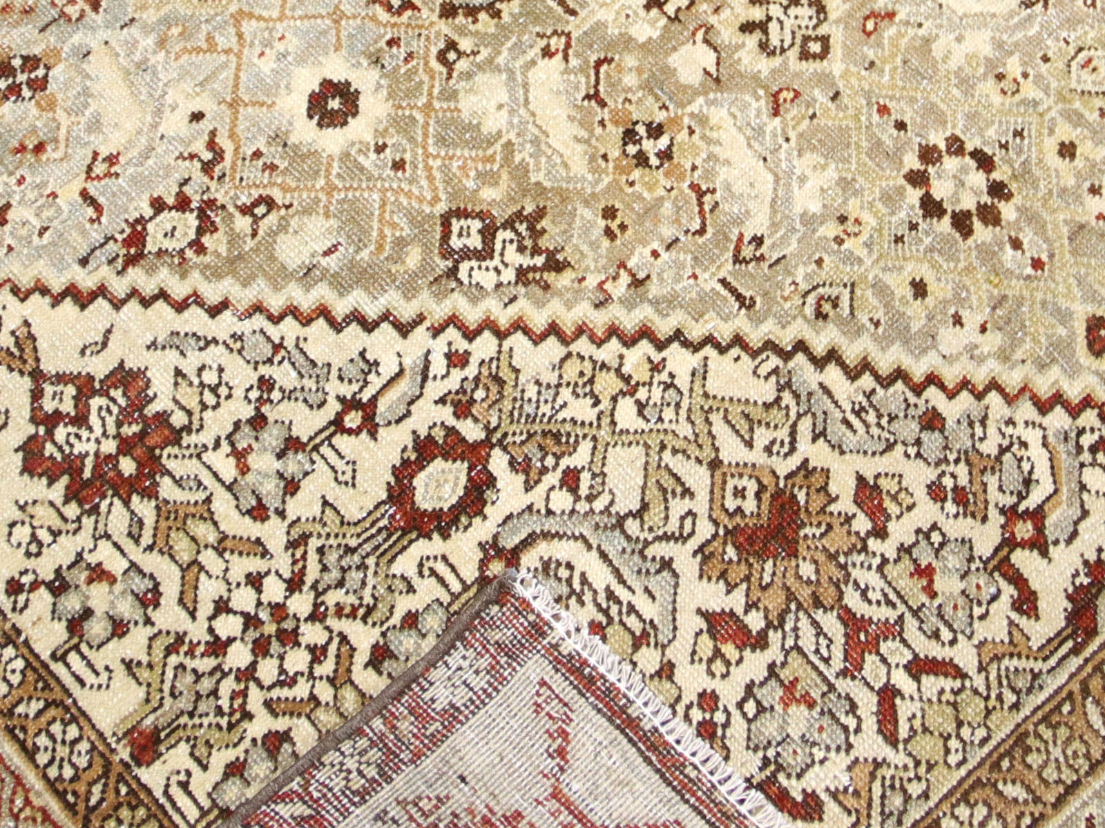 Semi Antique Persian Melayer Rug - 4'2" x 6'4" - 260037
