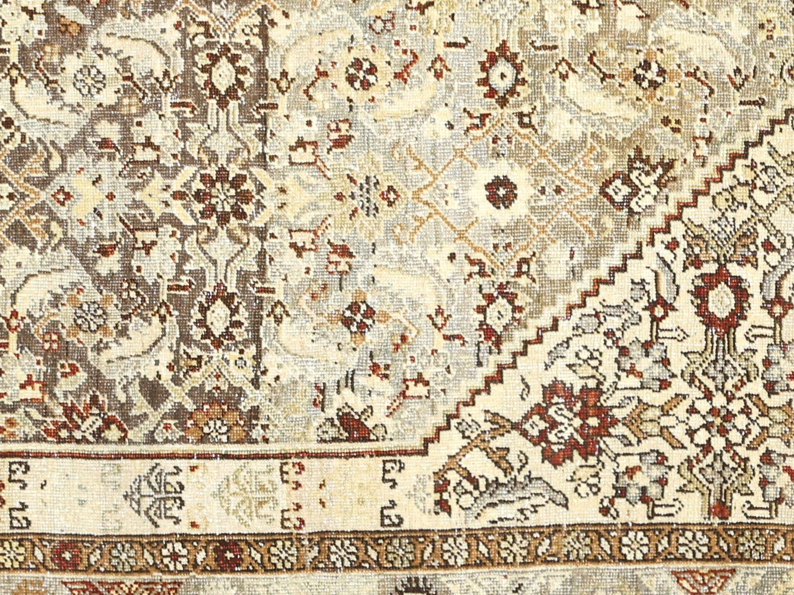 Semi Antique Persian Melayer Rug - 4'2" x 6'4" - 260037