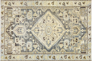 Semi Antique Persian Melayer Rug - 4'3" x 6'3" - 260038