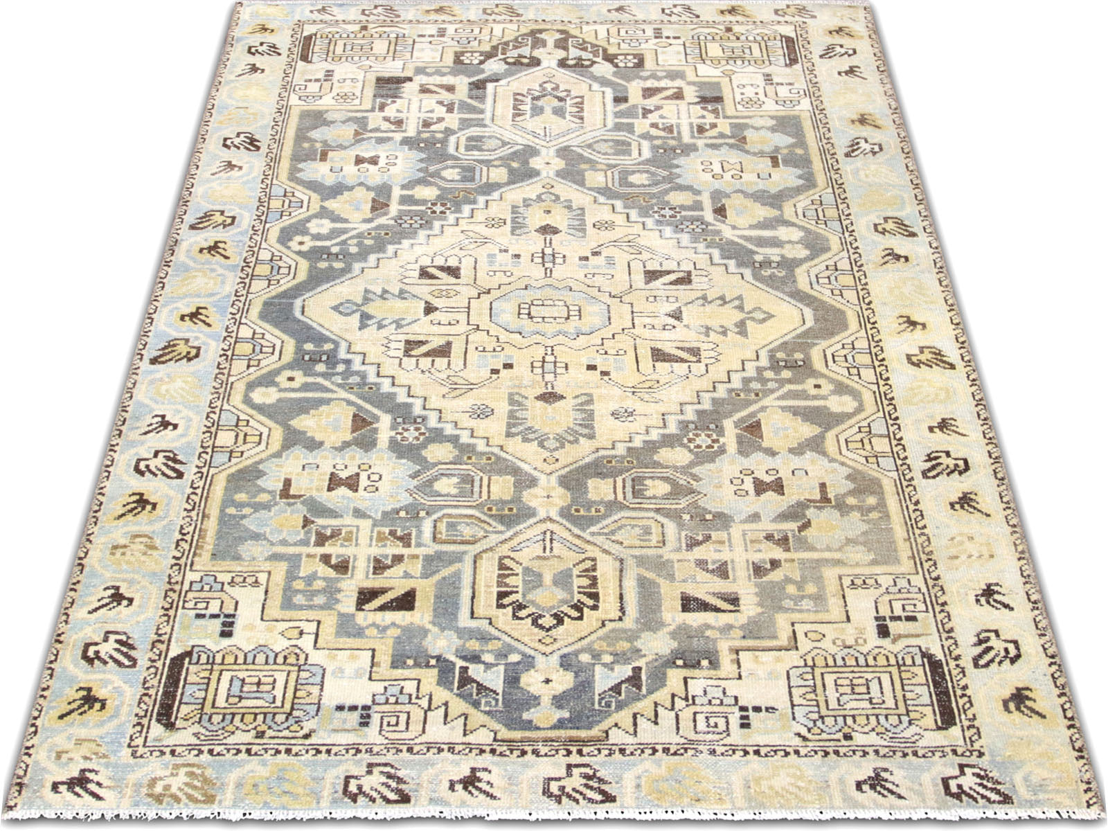 Semi Antique Persian Melayer Rug - 4'3" x 6'3" - 260038